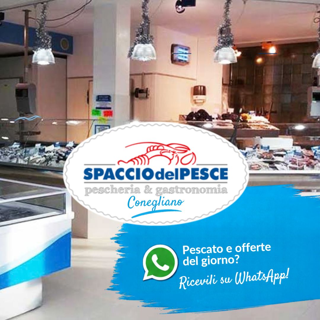 Pesce fresco allo Spaccio del Pesce di Conegliano